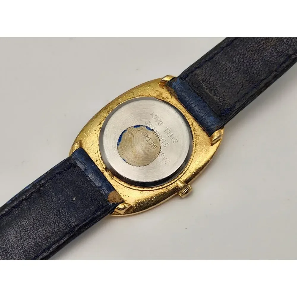 Rare Vintage Benrus Goldtone Rose Bezel Watch for Ladies Luxury Dress Watch